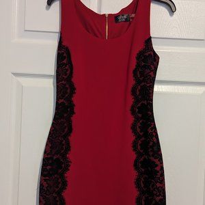 Guess Red HOT Black Lace Dress